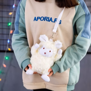 Túi Đeo Chéo Cừu Bông Trắng Nhỏ Bunnies Lamb Siêu Dễ Thương - Dmastore