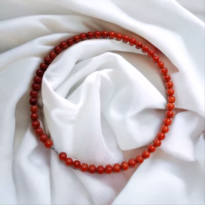 Dây Chuyền Ngọc Cẩm Thạch Huyết 8 Ly - Thắng Giang