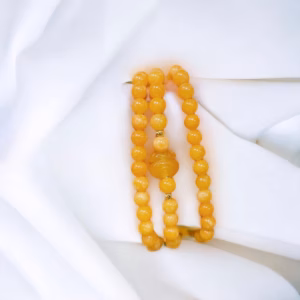 Chuỗi Vòng Tay Túi Tiền Cẩm Thạch Vàng 6 Ly - Thắng Giang