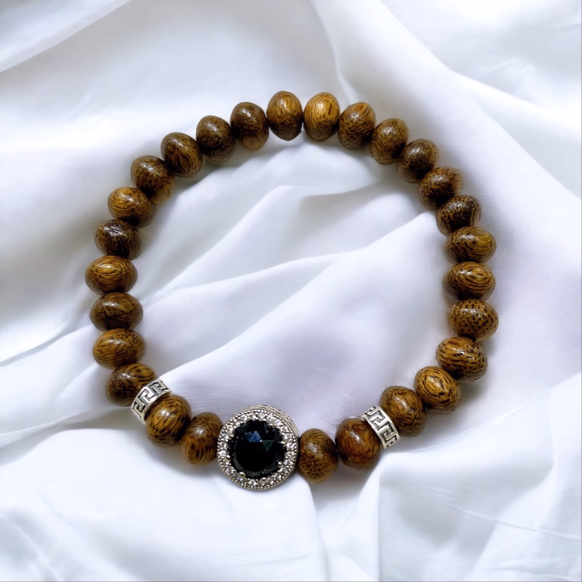 Vòng Tay Pandora Bạc Thái Cao Cấp Phối Trầm Hương Tốc Dẹt - Thắng Giang - Ảnh 3