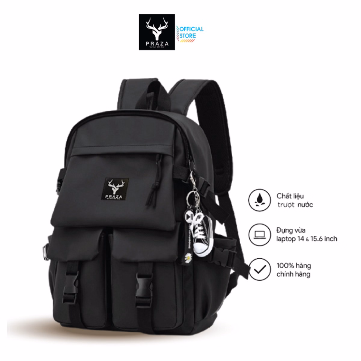 Balo Praza Ulzzang Thời Trang Hàn Quốc Bl188 - Praza