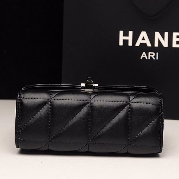 Túi Đeo Chéo Nữ 4 Ngăn Đeo Vai Thời Trang Hàn Quốc Dây Xích Đen 35 - Larita Fashion - Ảnh 4