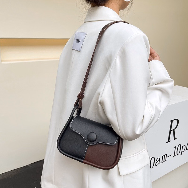 Túi Đeo Chéo Nữ Đeo Vai Da Mềm Vá Màu 354 - Lartia Fashion - Ảnh 7