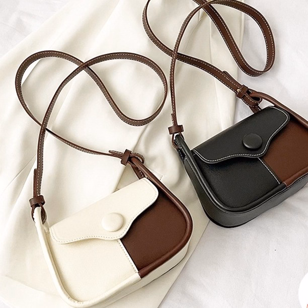 Túi Đeo Chéo Nữ Đeo Vai Da Mềm Vá Màu 354 - Lartia Fashion - Ảnh 3