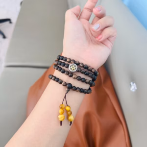 Vòng Tay Trầm Hương Sánh Chìm Thiên Nhiên Phối Charm Pandora - Thắng Giang