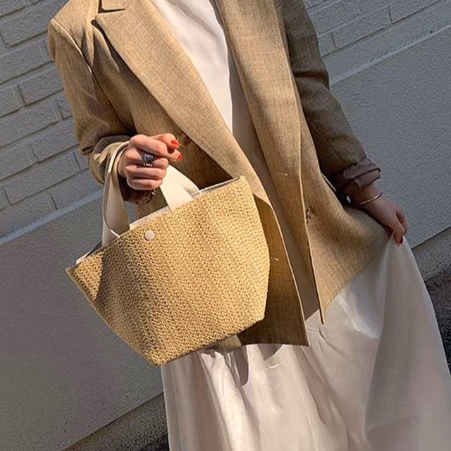 Túi Cói Nữ Đẹp Xách Cầm Tay Bản To Đi Biển, Đi Chơi Siêu Xinh 174 - Larita Fashion - Ảnh 6