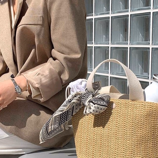 Túi Cói Nữ Đẹp Xách Cầm Tay Bản To Đi Biển, Đi Chơi Siêu Xinh 174 - Larita Fashion - Ảnh 7