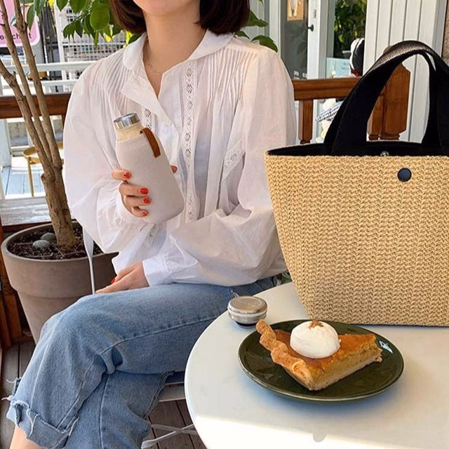 Túi Cói Nữ Đẹp Xách Cầm Tay Bản To Đi Biển, Đi Chơi Siêu Xinh 174 - Larita Fashion - Ảnh 14