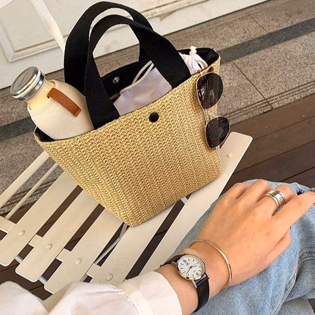 Túi Cói Nữ Đẹp Xách Cầm Tay Bản To Đi Biển, Đi Chơi Siêu Xinh 174 - Larita Fashion - Ảnh 10