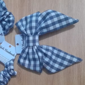 Cặp Tóc Nơ Caro Handmade Phong Cách Hàn Quốc Yk01-Yukishop