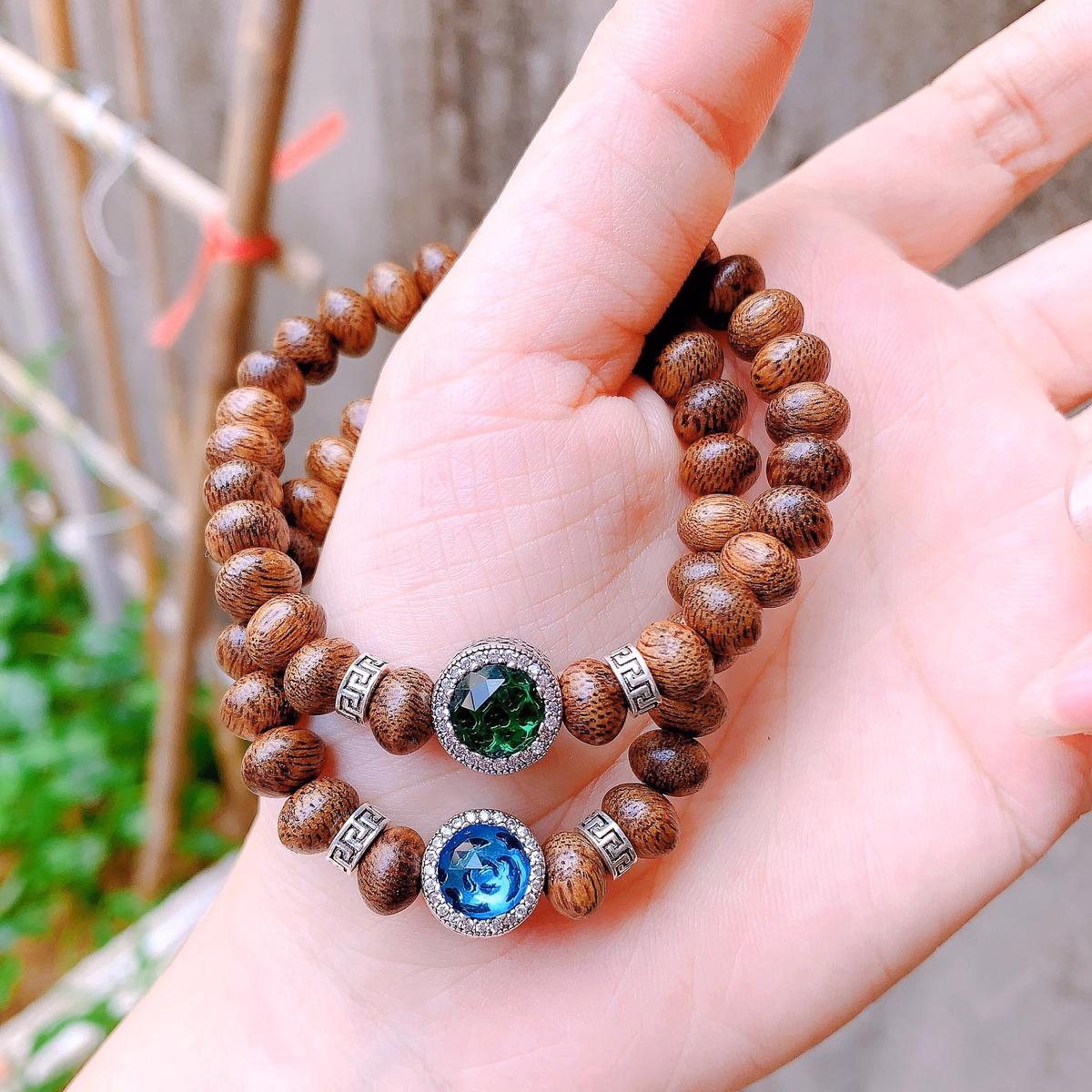 Vòng Tay Pandora Bạc Thái Cao Cấp Phối Trầm Hương Tốc Dẹt - Thắng Giang - Ảnh 10