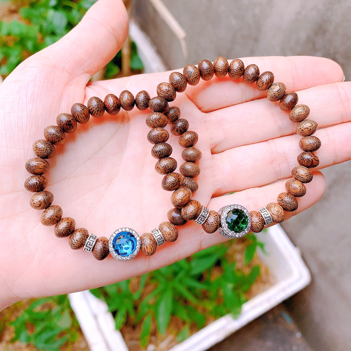 Vòng Tay Pandora Bạc Thái Cao Cấp Phối Trầm Hương Tốc Dẹt - Thắng Giang - Ảnh 11