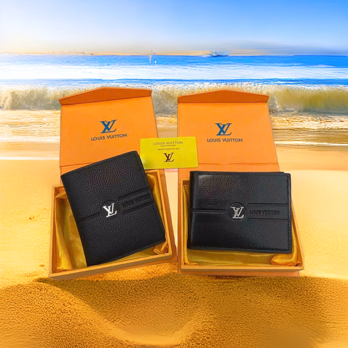 Ví Da Nam Cao Cấp Quảng Châu Có Hộp Đựng Sang Trọng Wh124 - Winnie House