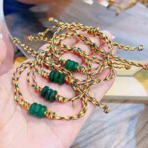 Vòng Tay Tam Điếu Ngọc Cẩm Thạch Sơn Thủy Thiên Nhiên - Thắng Giang