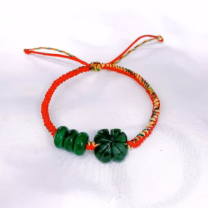 Vòng Tay Cỏ Bốn Lá Tam Điếu Ngọc Cẩm Thạch Thiên Nhiên - Thắng Giang