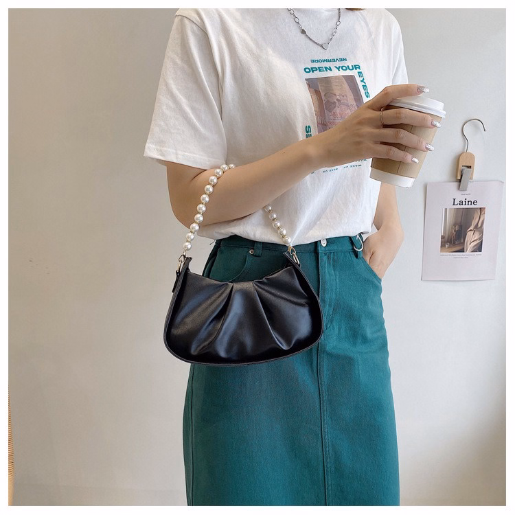 Túi Kẹp Nách, Đeo Vai Đeo Chéo Nữ Quai Ngọc Sang Trọng 304 - Larita Fashion - Ảnh 5