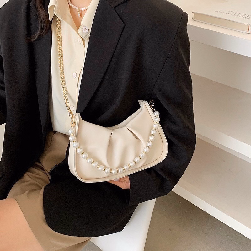 Túi Kẹp Nách, Đeo Vai Đeo Chéo Nữ Quai Ngọc Sang Trọng 304 - Larita Fashion - Ảnh 16