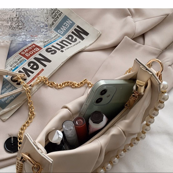 Túi Kẹp Nách, Đeo Vai Đeo Chéo Nữ Quai Ngọc Sang Trọng 304 - Larita Fashion - Ảnh 2