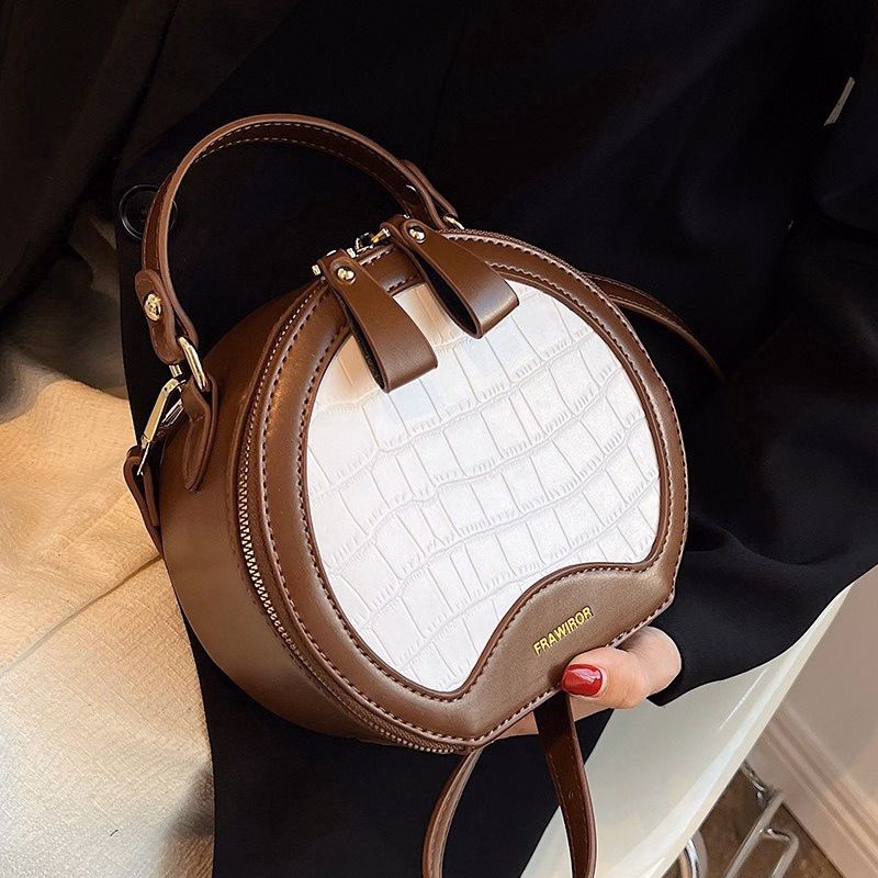 Túi Đeo Chéo Dáng Cốp Tròn Vân Rắn Kèm Khăn Wh22 - Winnie House - Ảnh 12