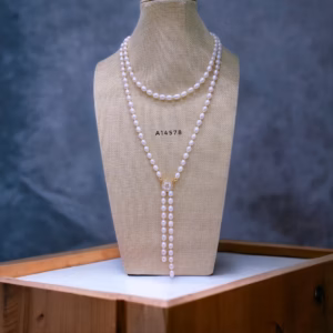 Chuỗi Dây Chuyền Ngọc Trai Nuôi Phối Charm Khóa - Thắng Giang