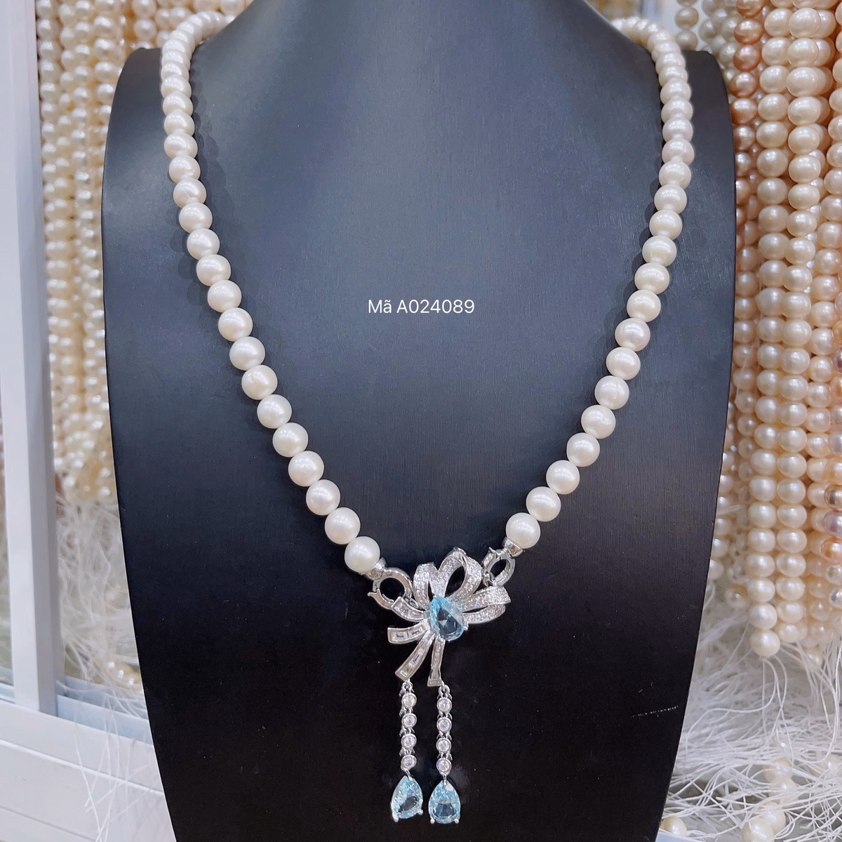 Vòng Cổ Ngọc Trai Nuôi Nước Ngọt Thiên Nhiên Khóa Thời Giang - Thắng Giang - Ảnh 2