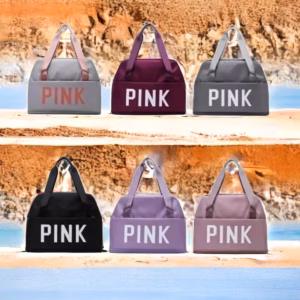 Túi Du Lịch Pink 2 Tầng Gấp Gọn Cao Cấp Wh144 - Winnie House