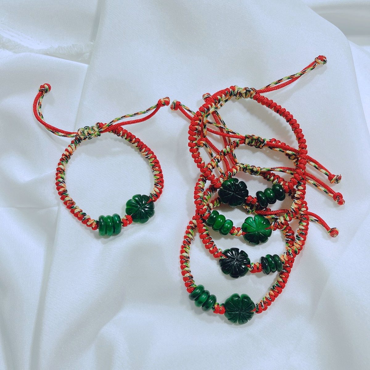 Vòng Tay Cỏ Ba Lá Tam Điếu Ngọc Cẩm Thạch Thiên Nhiên - Thắng Giang - Ảnh 6