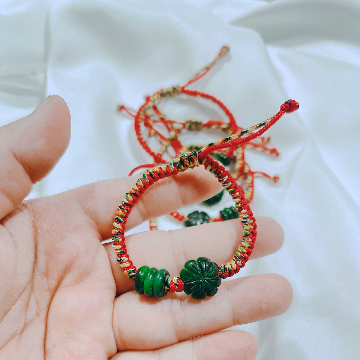 Vòng Tay Cỏ Ba Lá Tam Điếu Ngọc Cẩm Thạch Thiên Nhiên - Thắng Giang - Ảnh 8