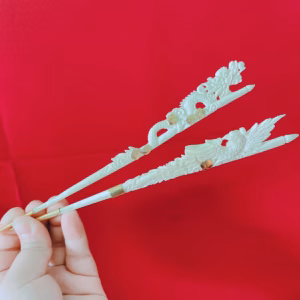 Bộ Trang Sức Trâm Xương Mỹ Nghệ Rồng Phượng Bọc - Thắng Giang