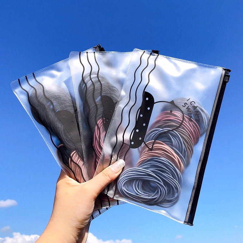 Set 100 Chun Buộc Tóc Trong Túi Zip Cho Nàng Gd111 - Lady'S Passion