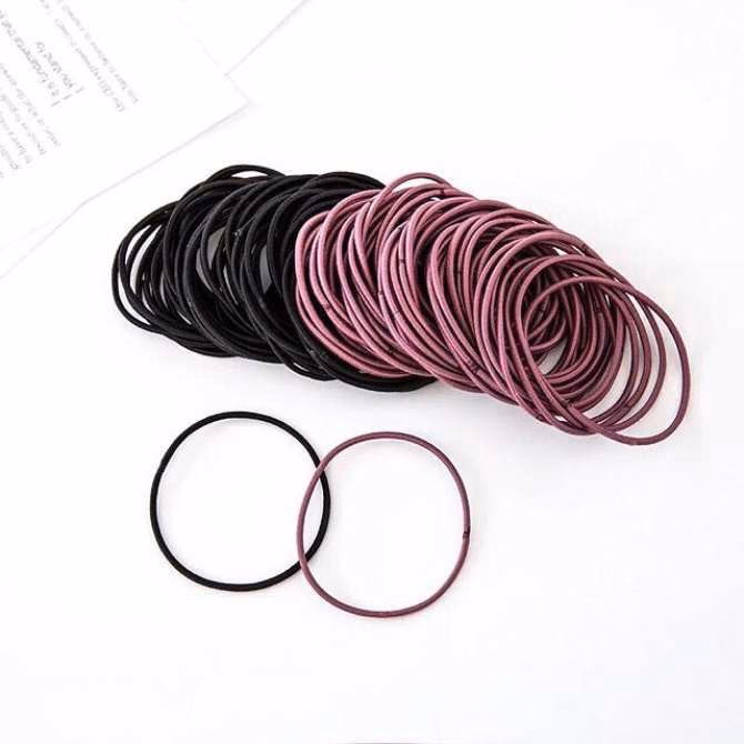 Set 100 Chun Buộc Tóc Trong Túi Zip Cho Nàng Gd111 - Lady'S Passion - Ảnh 3