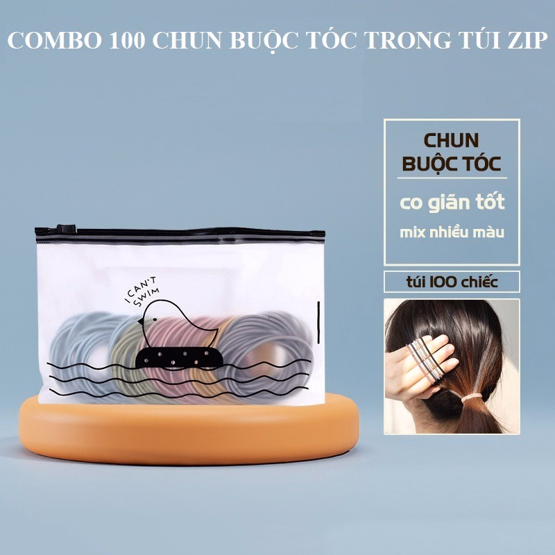 Set 100 Chun Buộc Tóc Trong Túi Zip Cho Nàng Gd111 - Lady'S Passion - Ảnh 6