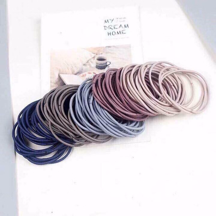 Set 100 Chun Buộc Tóc Trong Túi Zip Cho Nàng Gd111 - Lady'S Passion - Ảnh 5