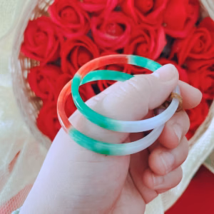 Vòng Tay Cặp Đôi Ngọc Cẩm Thạch Tam Tài - Thắng Giang