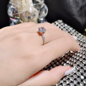 Nhẫn Bạc Ý Xi Bạch Kim Đá Chủ Newzealand Có Thẻ Hóa Đơn - Thắng Giang