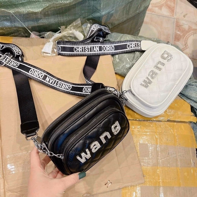 Túi Xách Nữ Đeo Chéo Nhiều Ngăn Da Mềm Đẹp Wh177 - Winnie House - Ảnh 9