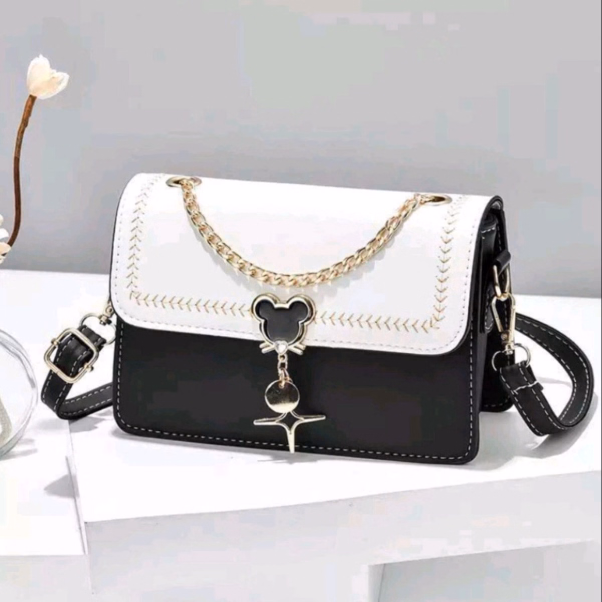 Túi Đeo Chéo, Đeo Vai 4 Ngăn Khóa Micky Đẹp Wh181 - Winnie House - Ảnh 2