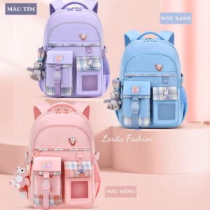 Balo Chống Gù Lưng Cho Bé Đi Học Siêu Nhẹ Chống Thấm Nước 700 - Larita Fashion
