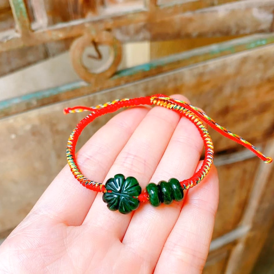 Vòng Tay Cỏ Ba Lá Tam Điếu Ngọc Cẩm Thạch Thiên Nhiên - Thắng Giang - Ảnh 11