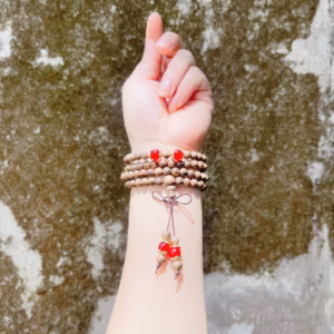 Vòng Tay Trầm Hương Rừng Việt Thiên Nhiên Phối Charm Đá Phong Thủy - Thắng Giang