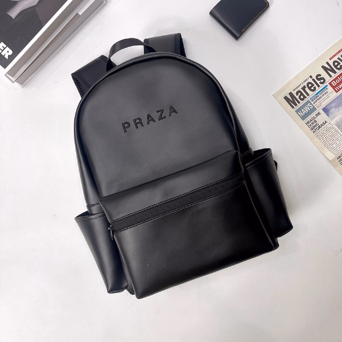 Balo Da Thời Trang Basic New Original Backpack Cao Cấp Bls201 - Praza - Ảnh 8