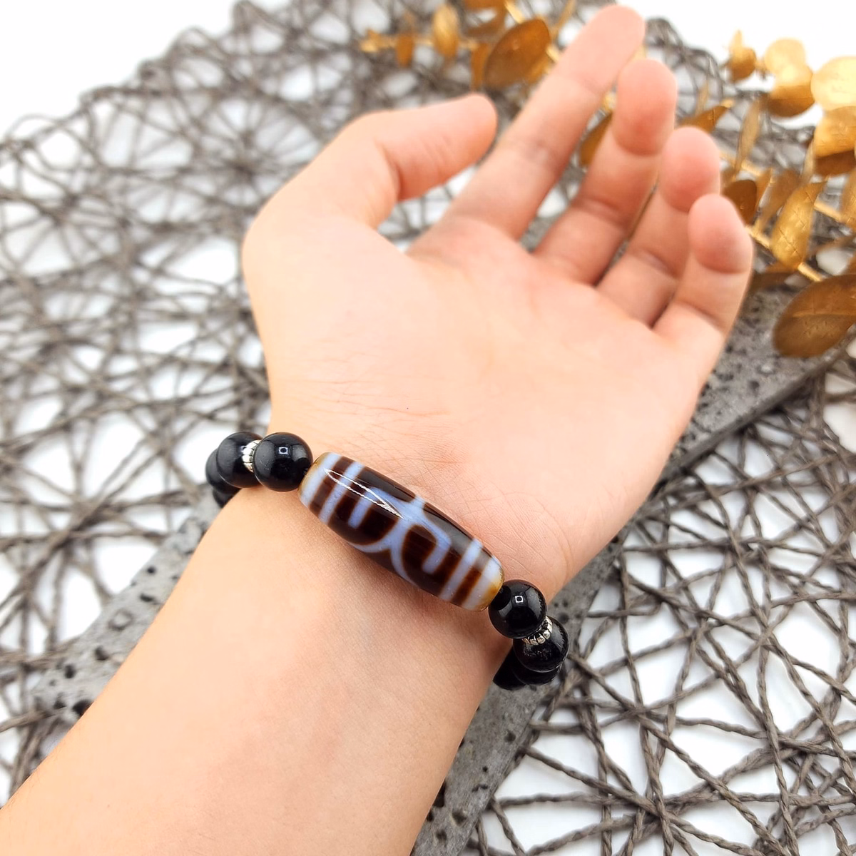 Vòng Tay Nam Dzi Mã Não Thiên Nhiên - Thắng Giang - Ảnh 5