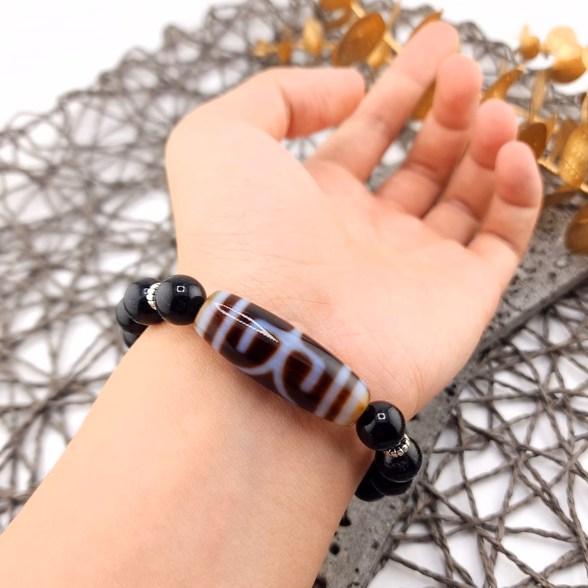 Vòng Tay Nam Dzi Mã Não Thiên Nhiên - Thắng Giang - Ảnh 6