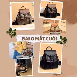 Balo Mặt Cười Thời Trang Retro Hàn Quốc Pp1 - Pipi Store