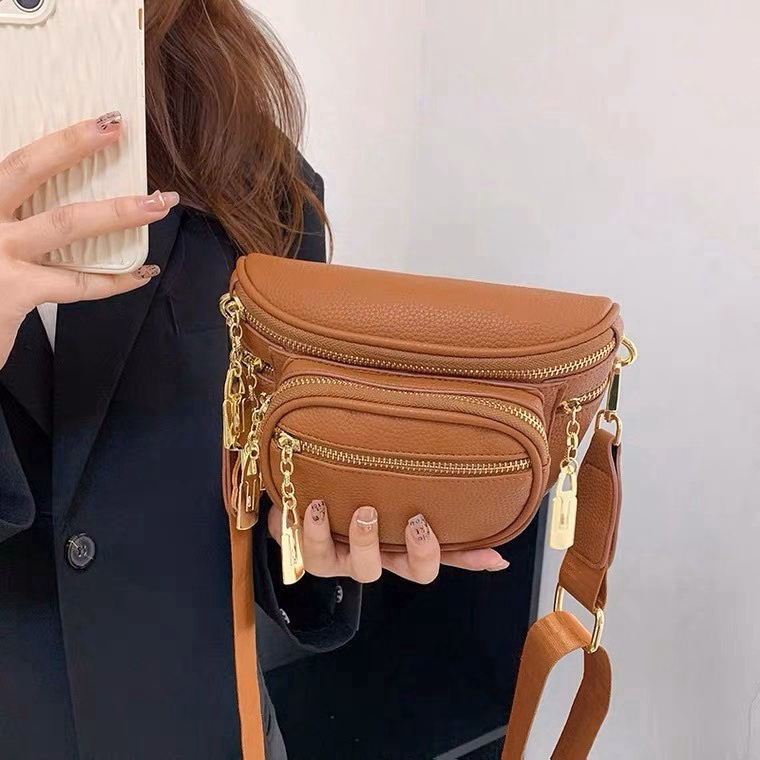 Túi Đeo Chéo Bao Tử Form Chuẩn Dày Dặn 3 Ngăn Pp34 - Pipi Store - Ảnh 6