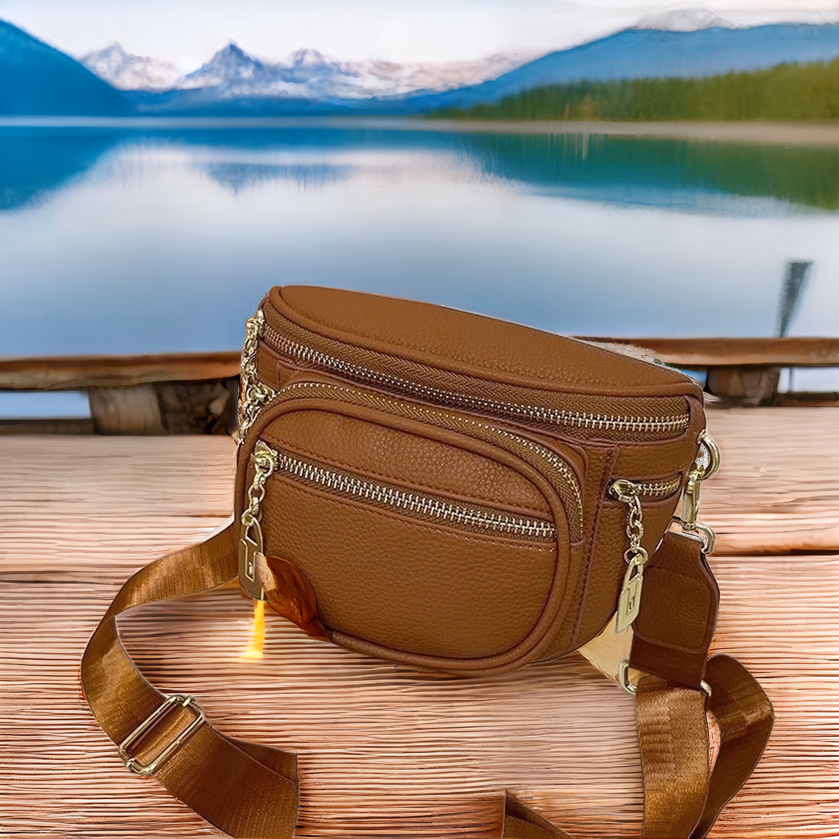 Túi Đeo Chéo Bao Tử Form Chuẩn Dày Dặn 3 Ngăn Pp34 - Pipi Store