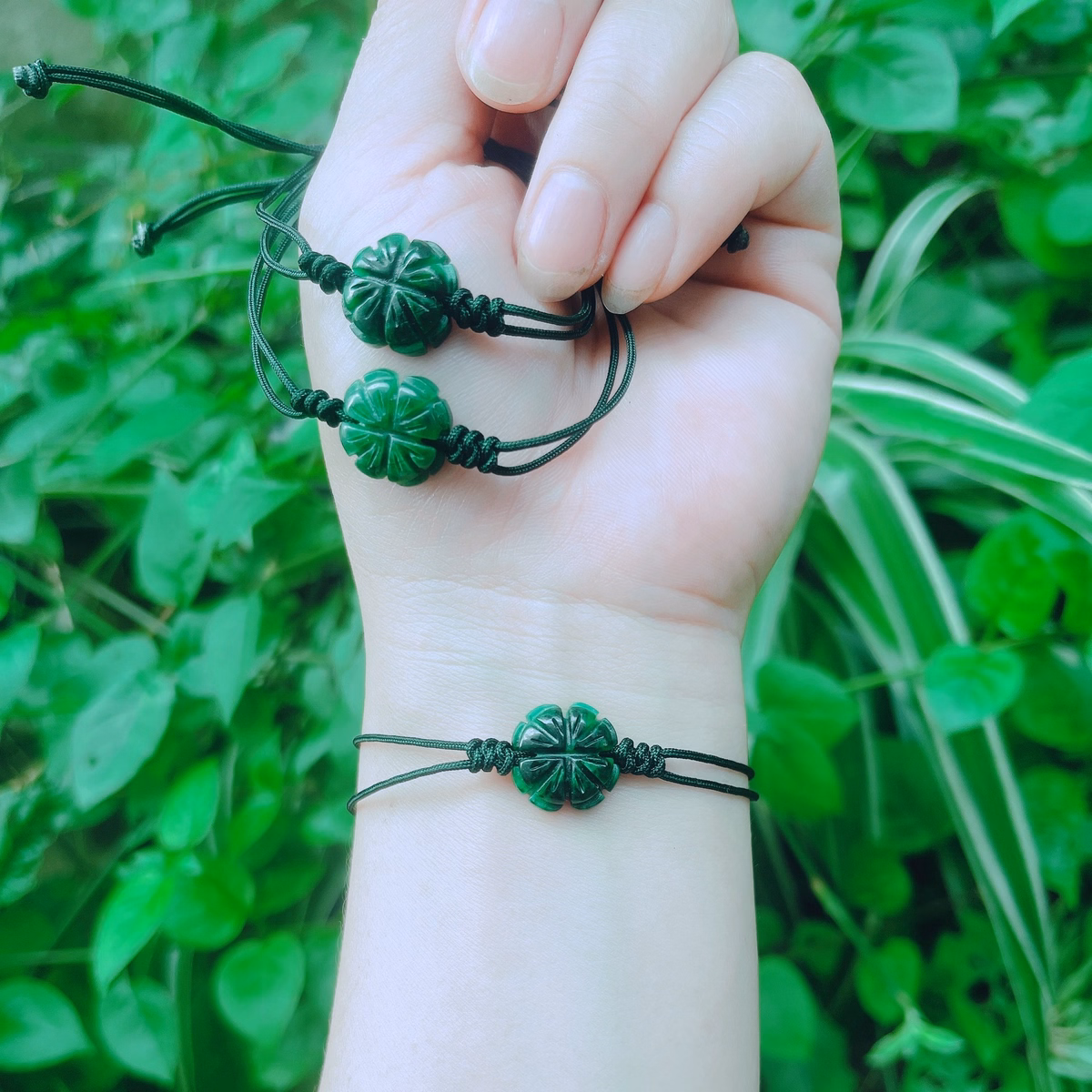 Vòng Tay Cỏ Bốn Lá Cẩm Thạch Sơn Thủy Dáng Mới - Thắng Giang - Ảnh 2