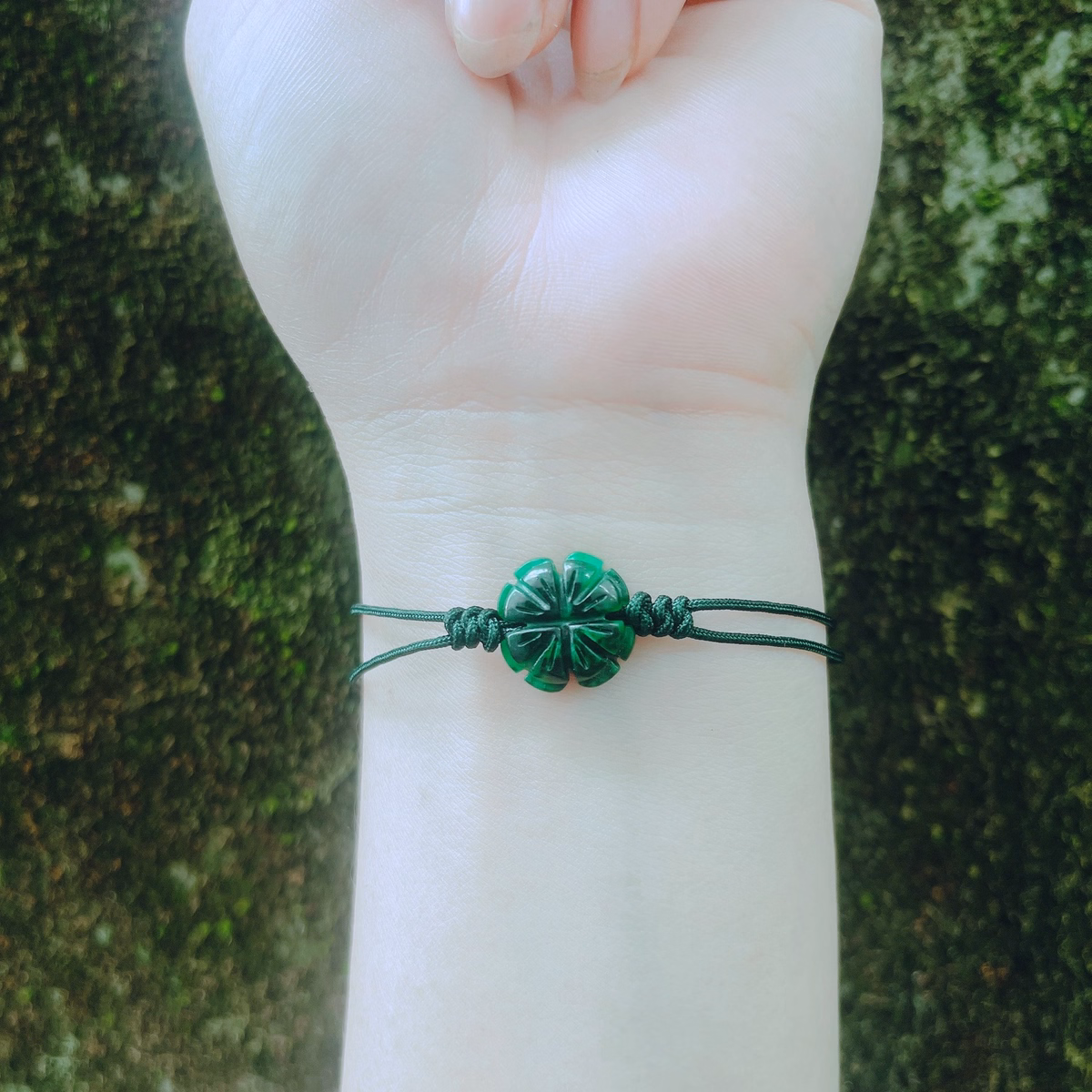 Vòng Tay Cỏ Bốn Lá Cẩm Thạch Sơn Thủy Dáng Mới - Thắng Giang - Ảnh 3