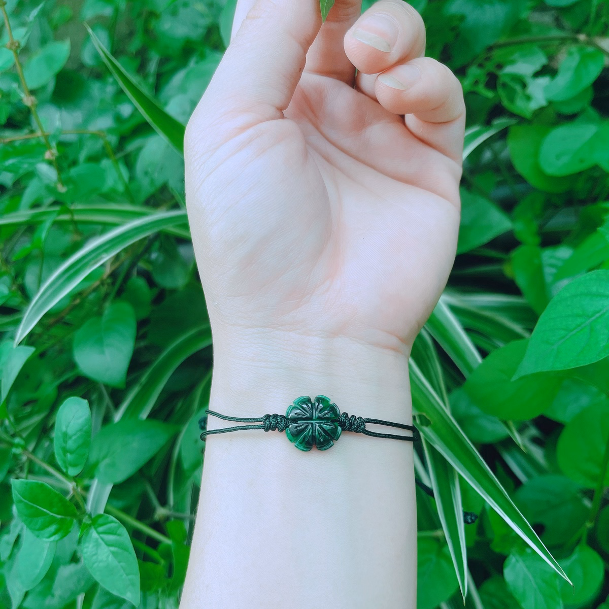 Vòng Tay Cỏ Bốn Lá Cẩm Thạch Sơn Thủy Dáng Mới - Thắng Giang - Ảnh 6