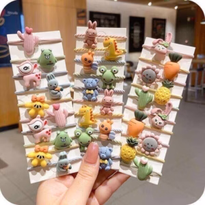 Set 10 Dây Buộc Tóc Hình Thú Ngộ Nghĩnh, Mẫu Lộn Xộn Gd171 - Lady'S Passion